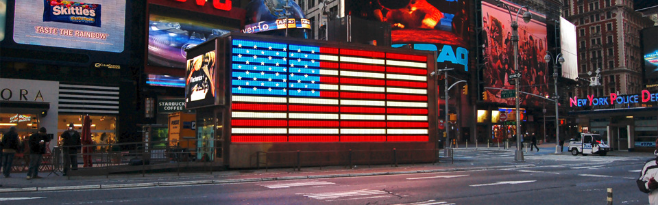 American LED Flag, Times Square N.Y.C.