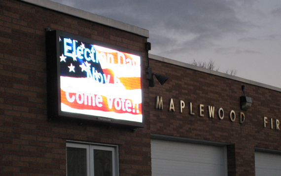 10mm pitch, 1x2 Cabinet LED Sign for Maplewood Fire Department